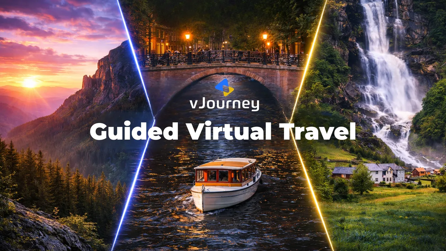 虚拟旅行 - vJourney: Guided Virtual Travel